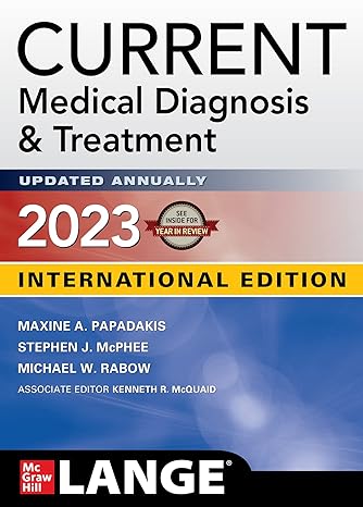 Current Medical Diagnosis & Treatment 2023